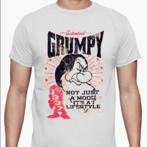 Disney Shirt Disney Park Merchandise Grumpy Dwarf - Picture 1 of 6